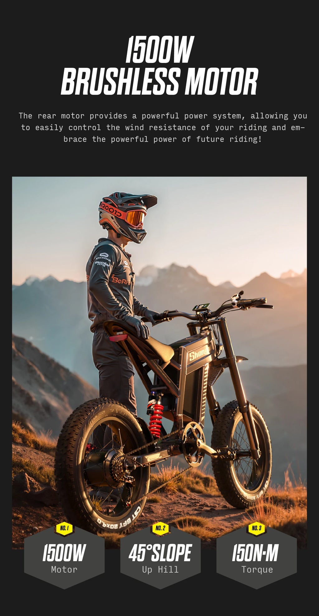 Shengmilo S900 1500W Fat Tire E-Bike