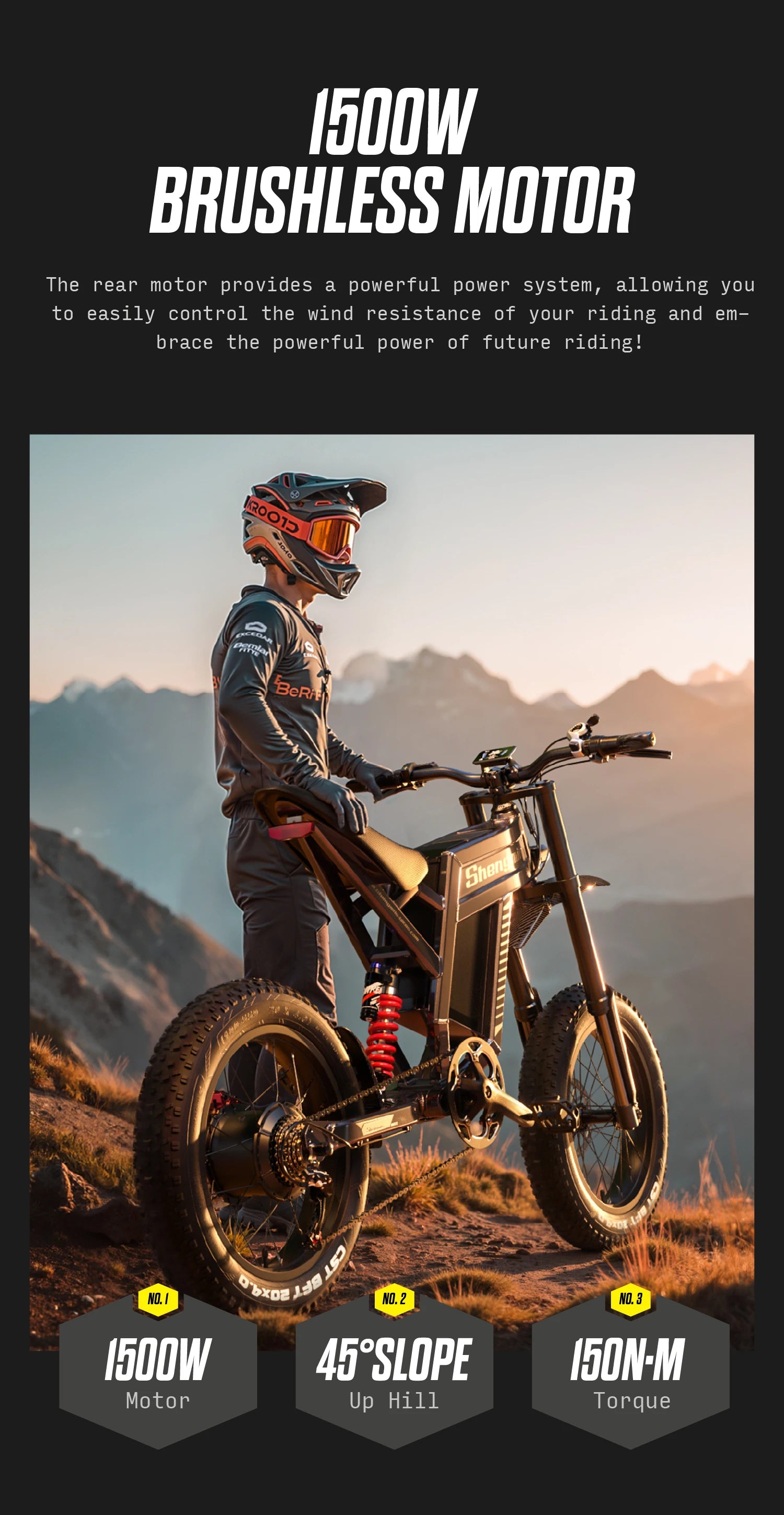 Shengmilo S900 1500W Fat Tire E-Bike