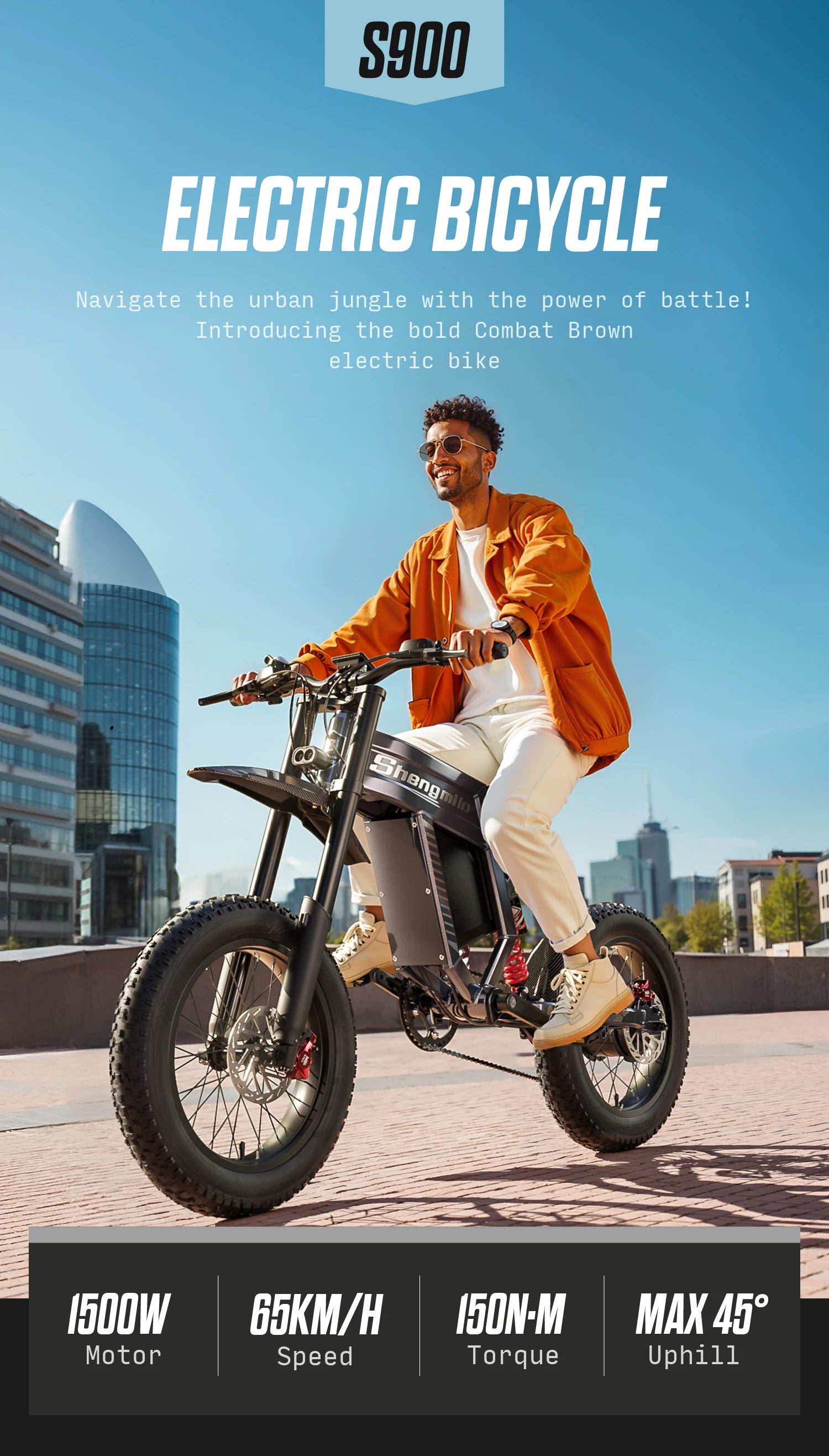 Shengmilo S900 1500W Fat Tire E-Bike