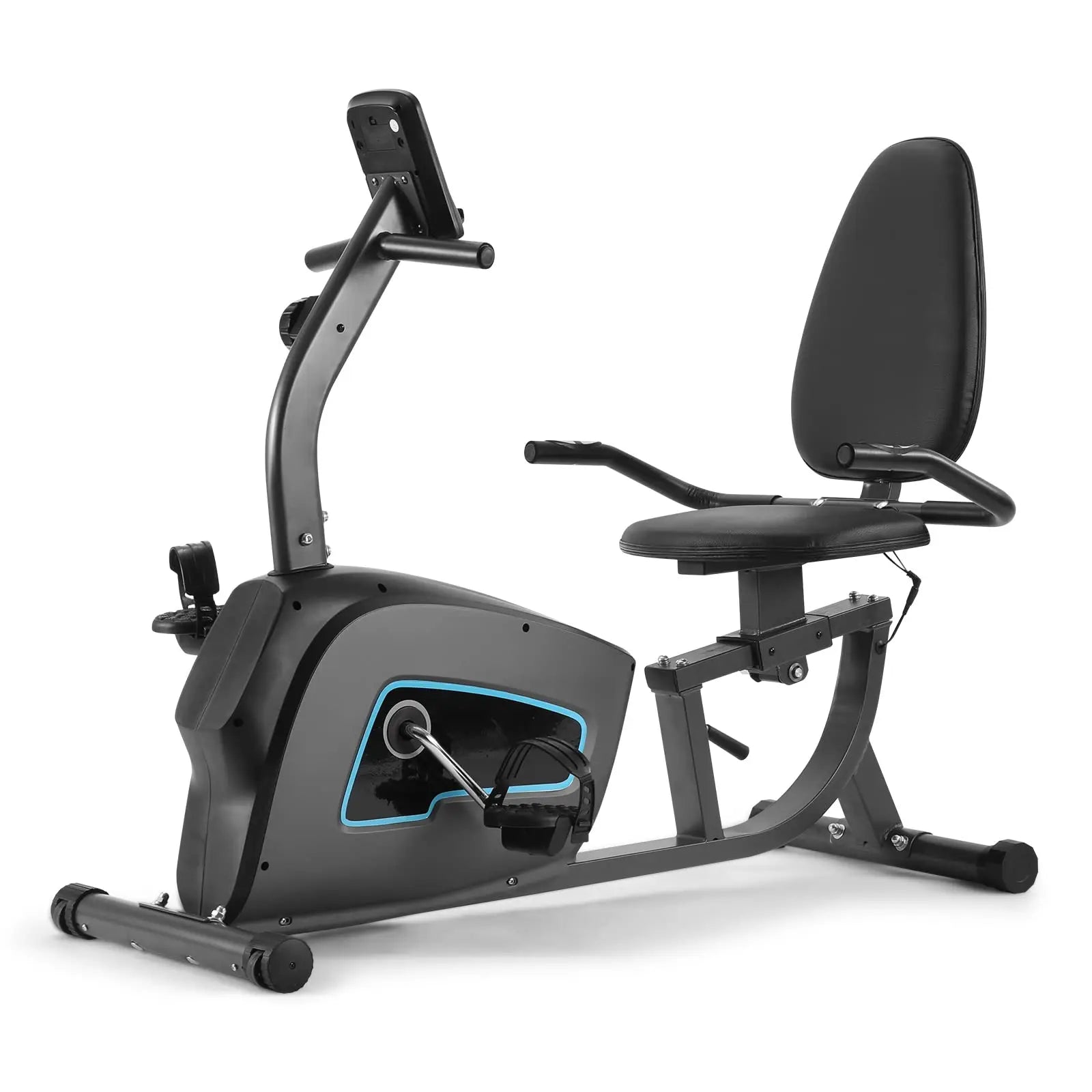 Quiet Recumbent Exercise Bike with Heart Rate