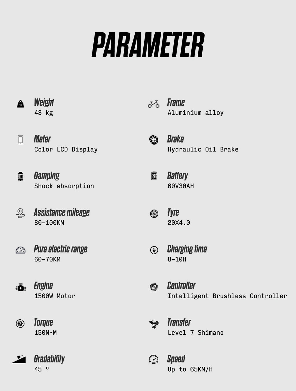 Shengmilo S900 1500W Fat Tire E-Bike