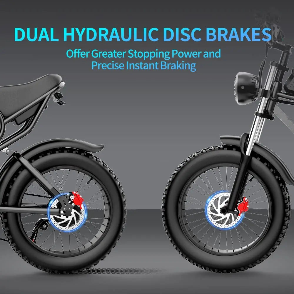 1500W 33MPH All-Terrain Fat Tire E-Bike