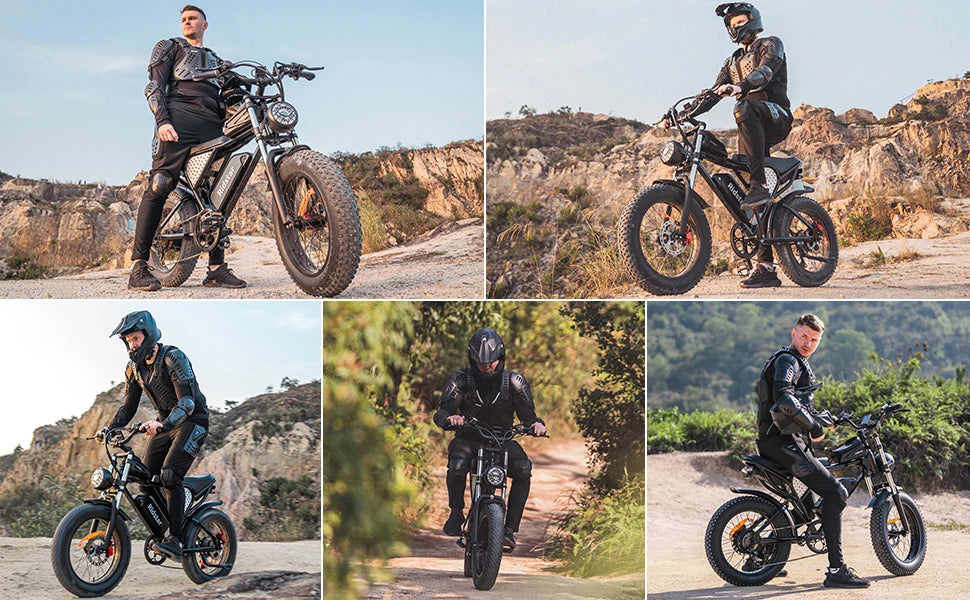 1500W 33MPH All-Terrain Fat Tire E-Bike