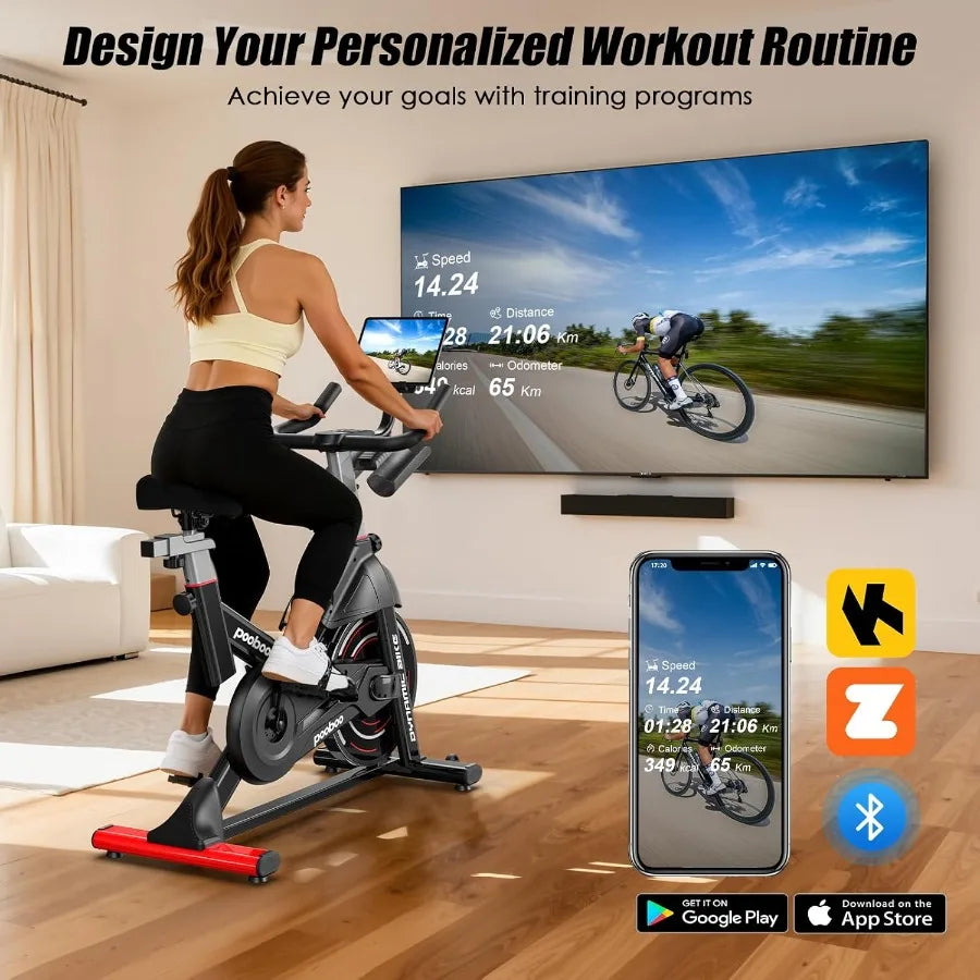Magnetic Belt-Drive Exercise Bike