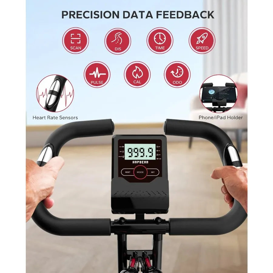 3-in-1 Foldable Magnetic Exercise Bike
