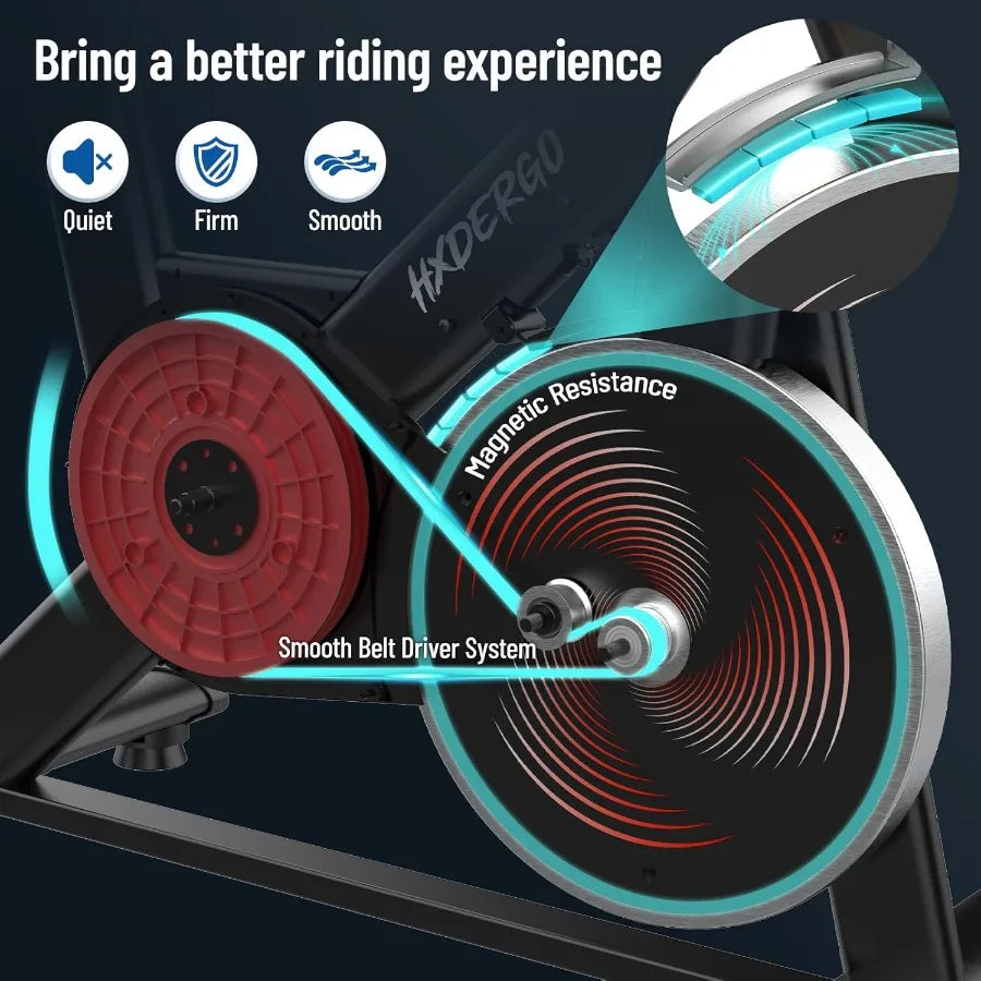 Silent Belt-Drive Smart Exercise Bike