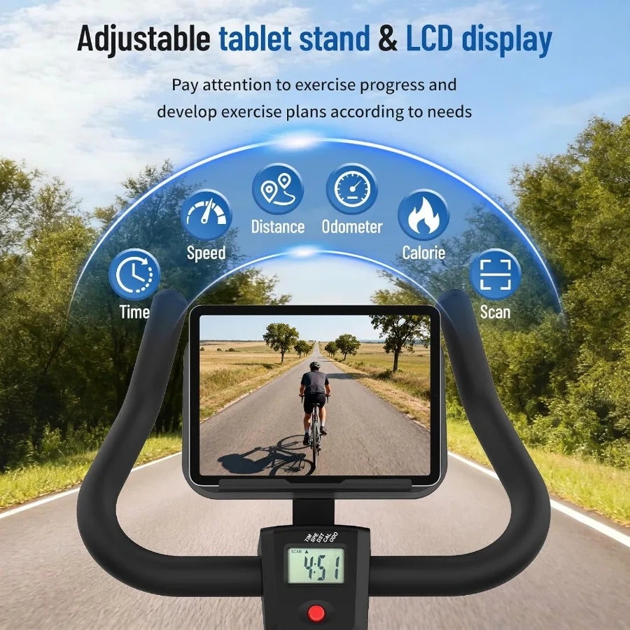 Silent Belt-Drive Smart Exercise Bike