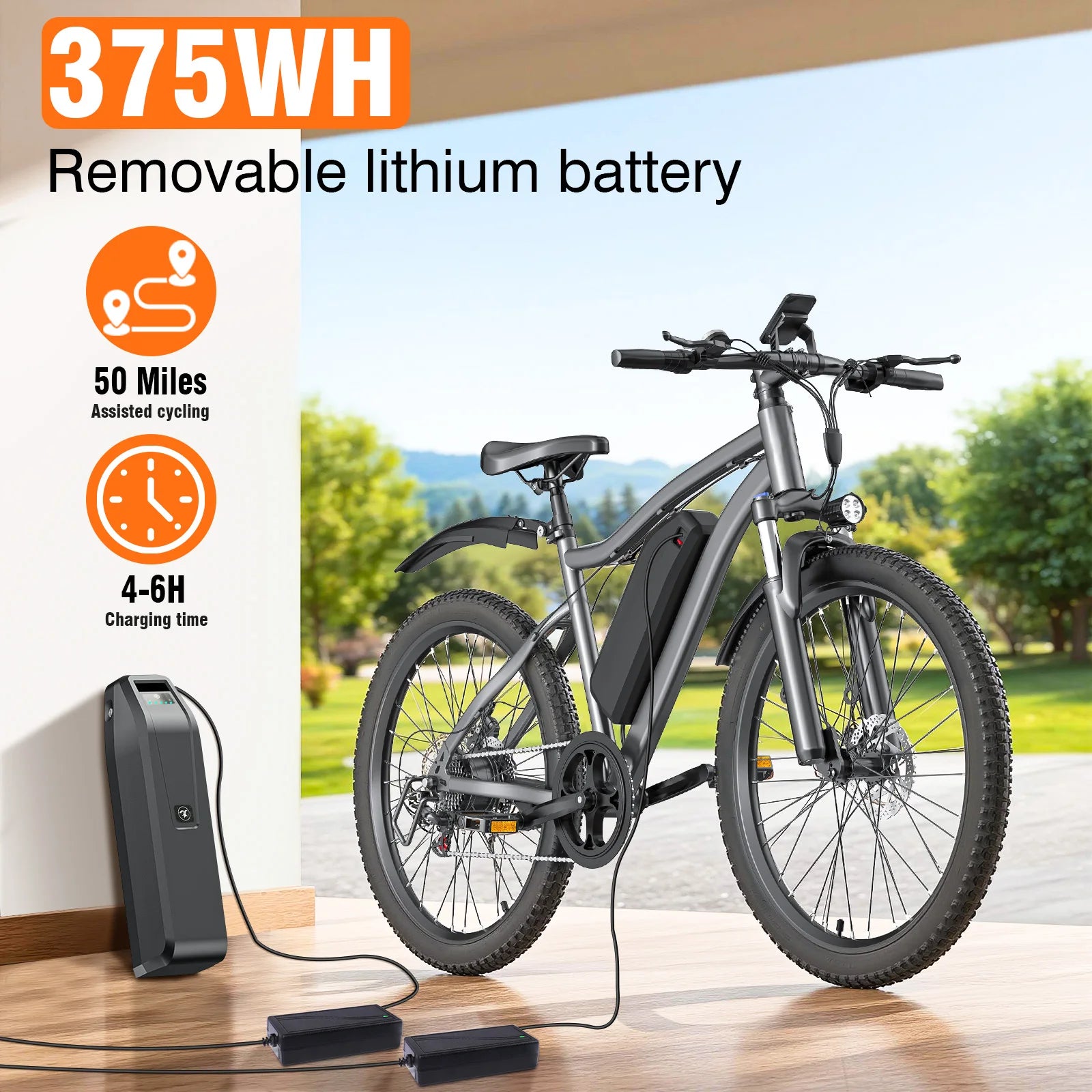 720W 26” Electric Mountain Bike