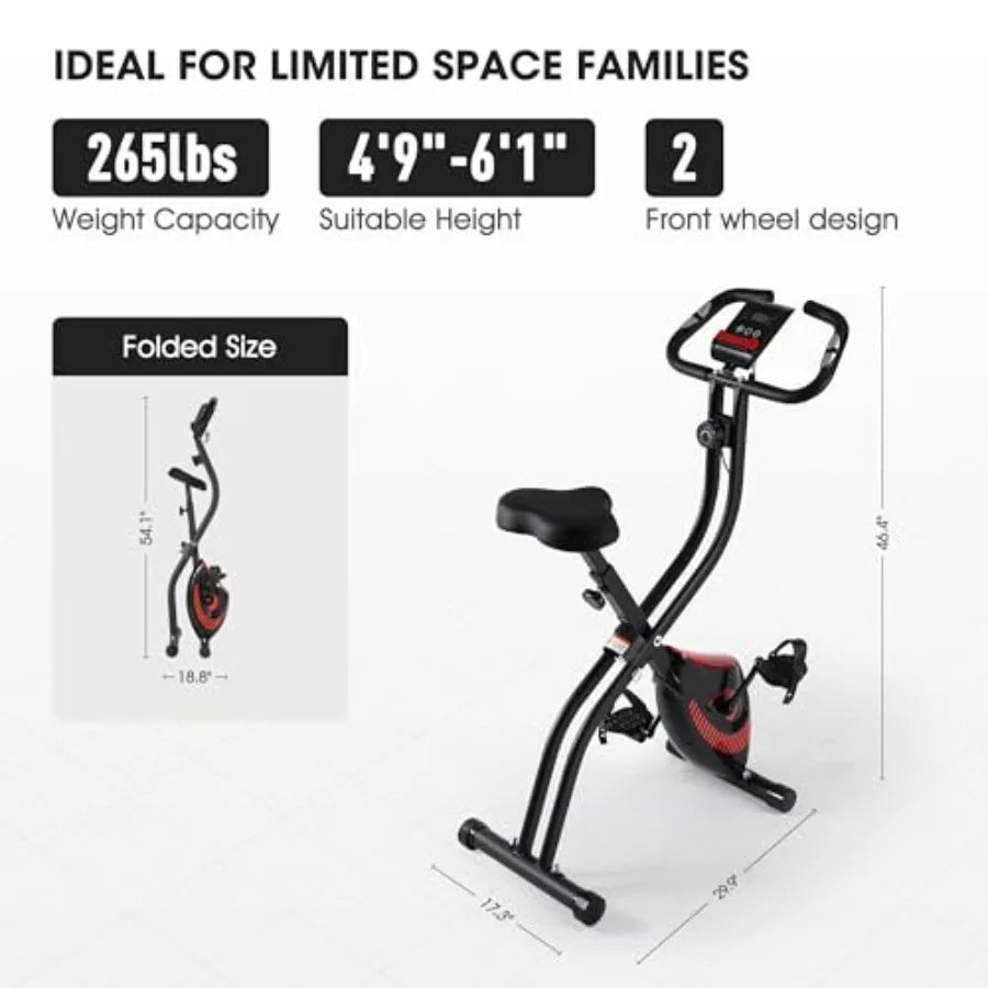 3-in-1 Foldable Stationary Exercise Bike