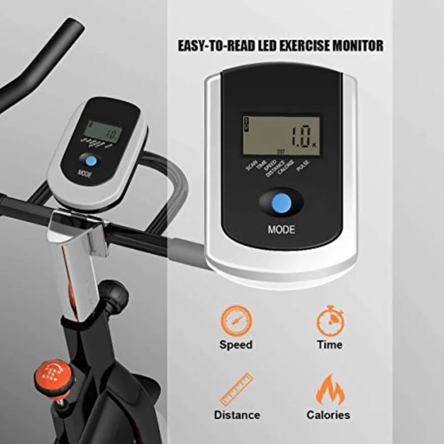Heavy-Duty LCD Exercise Bike