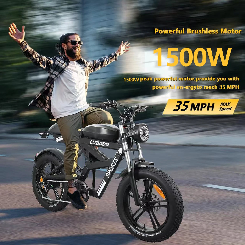 1500W Fat Tire Electric Bike