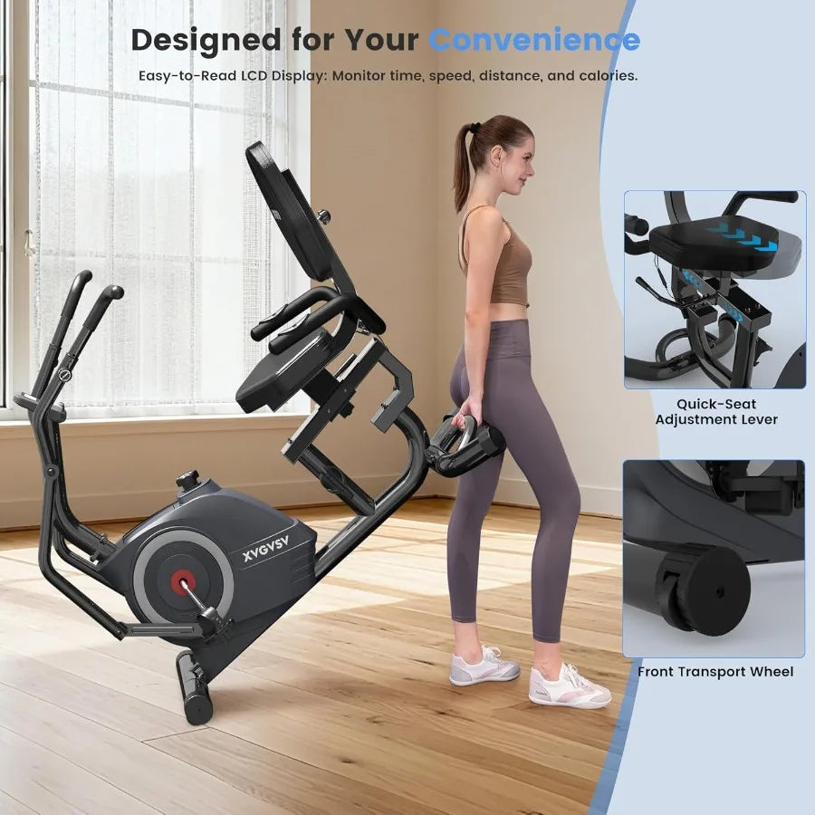 2-in-1 Recumbent & Elliptical Bike