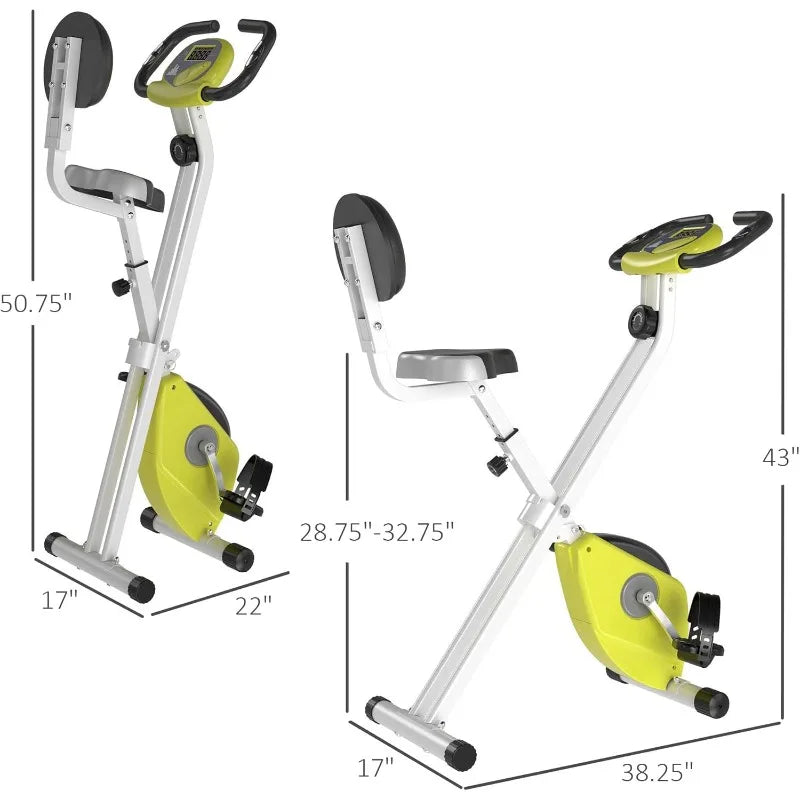 Soozier Foldable Upright Exercise Bike