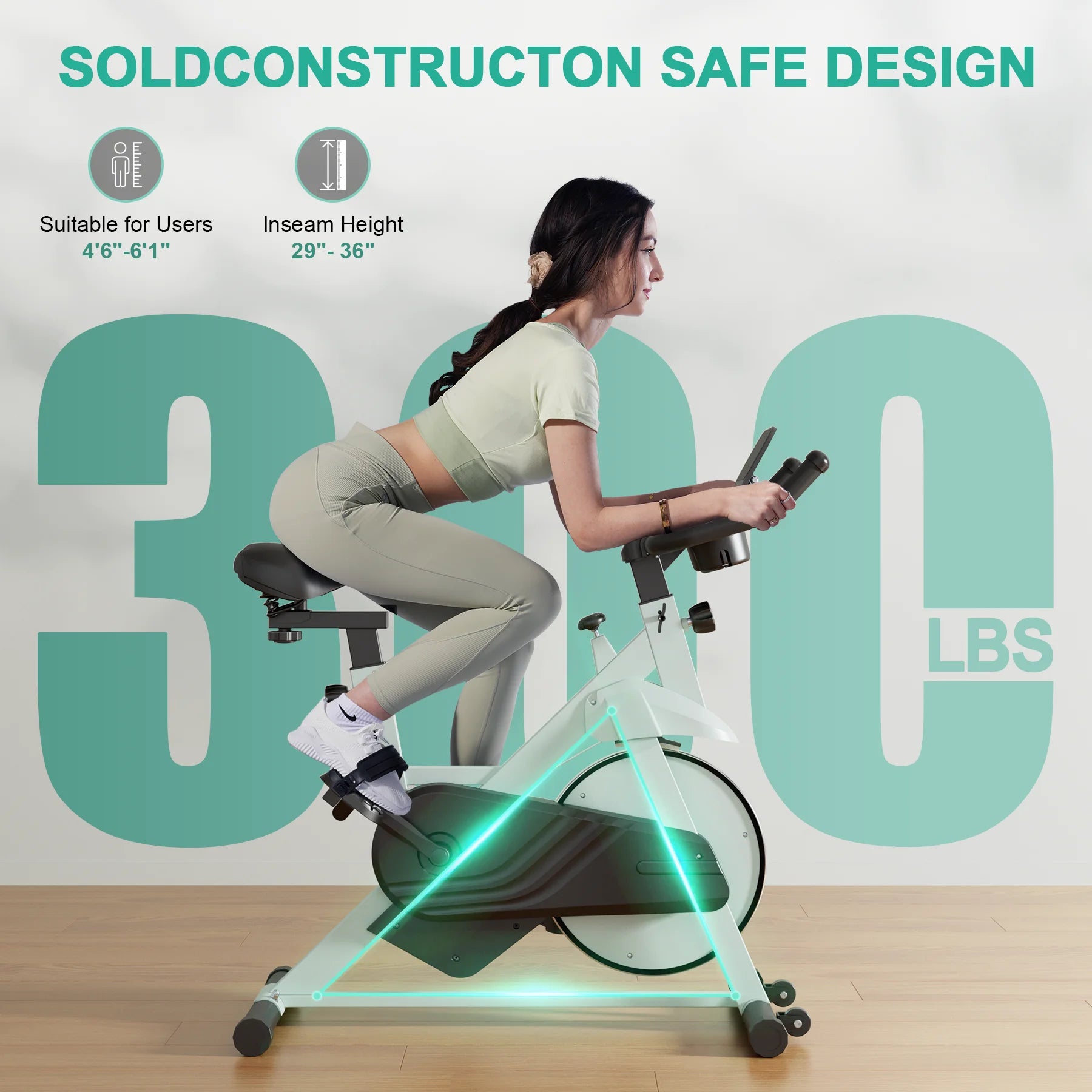 Superun 32-Level Magnetic Exercise Bike