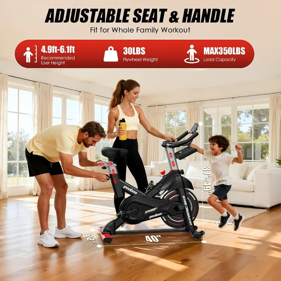 Magnetic Belt-Drive Exercise Bike