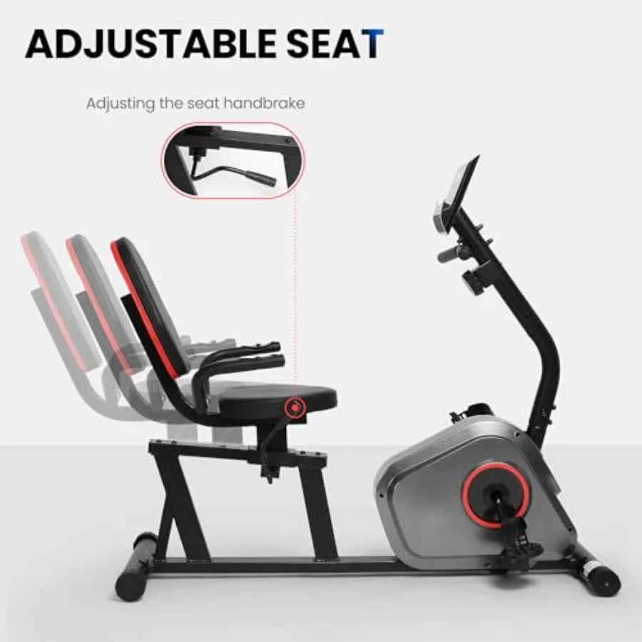 Recumbent Exercise Bike with LCD Monitor