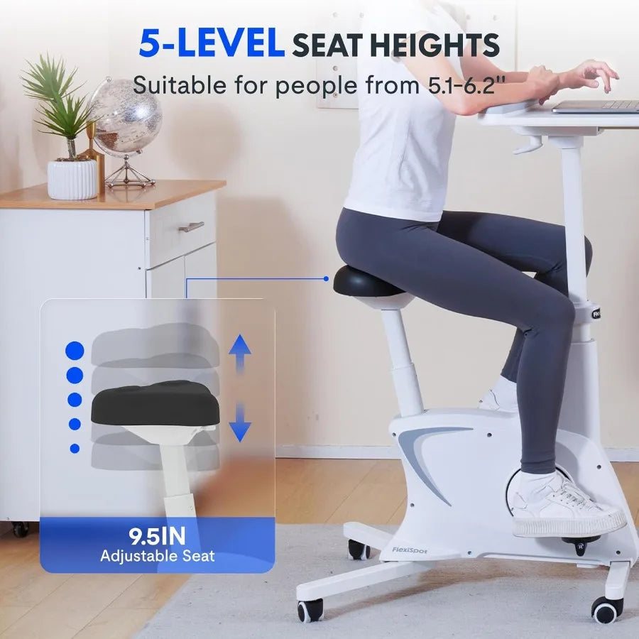 Compact Under-Desk Exercise Bike