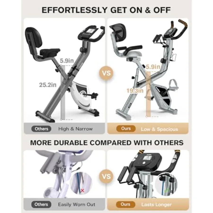 Foldable Upright Exercise Bike