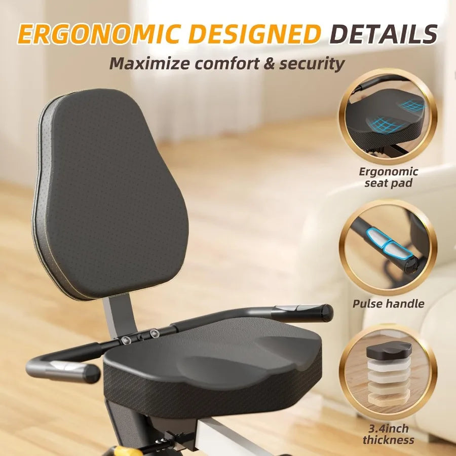 Heavy-Duty Recumbent Exercise Bike (400 lb)