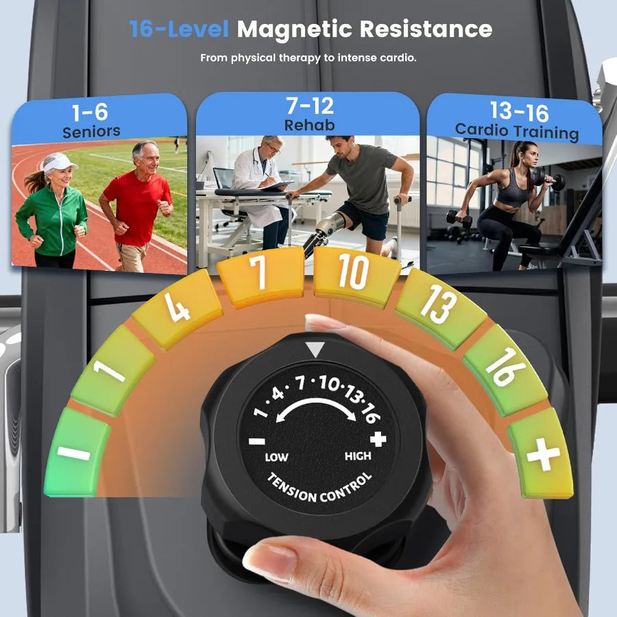 2-in-1 Recumbent & Elliptical Bike