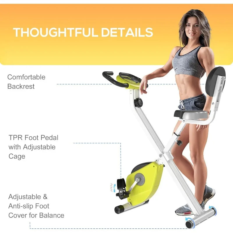 Soozier Foldable Upright Exercise Bike