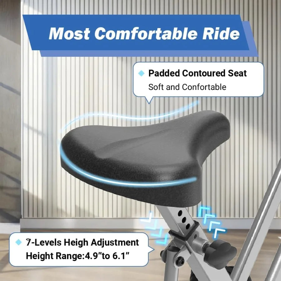 Foldable Exercise Bike with LCD