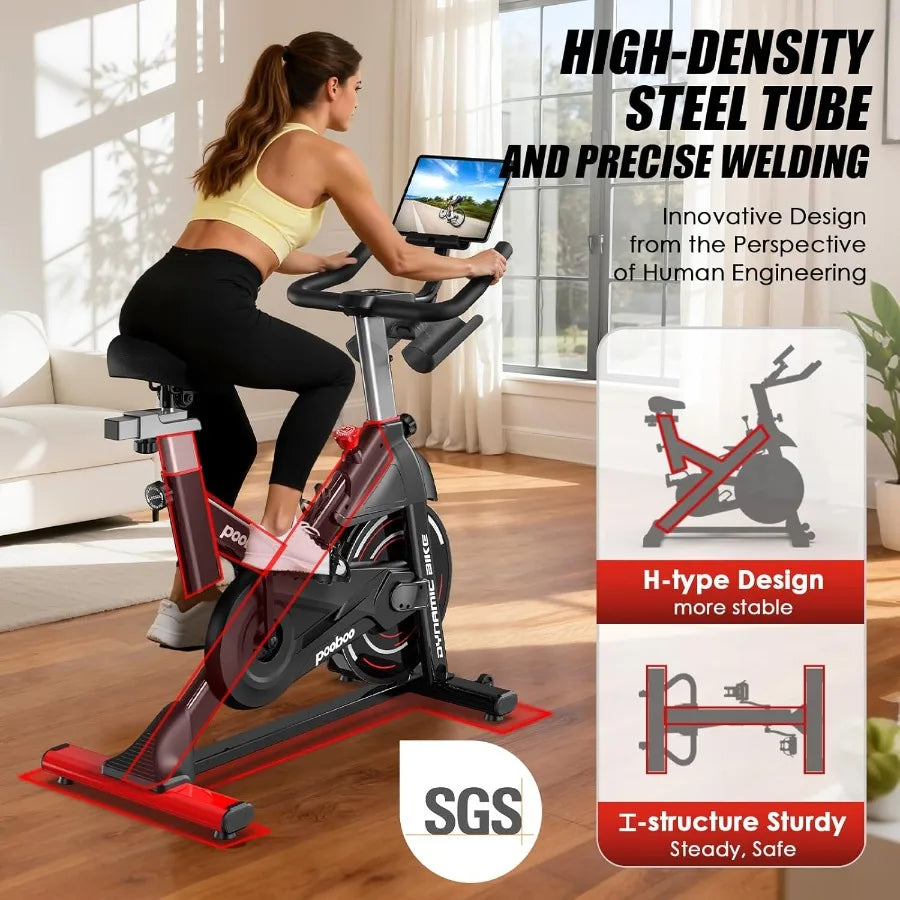 Magnetic Belt-Drive Exercise Bike
