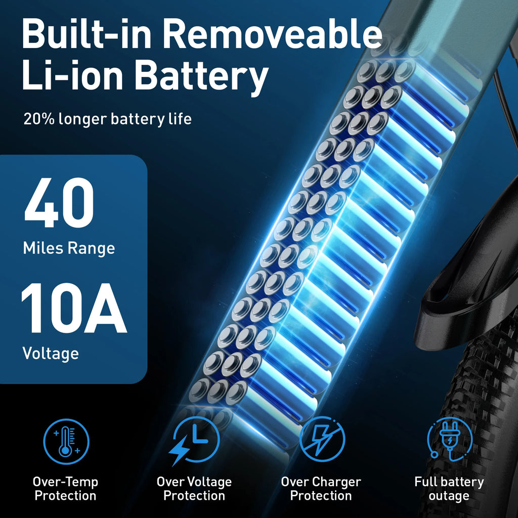 500W 36V Electric Mountain Bike – 21-Speed