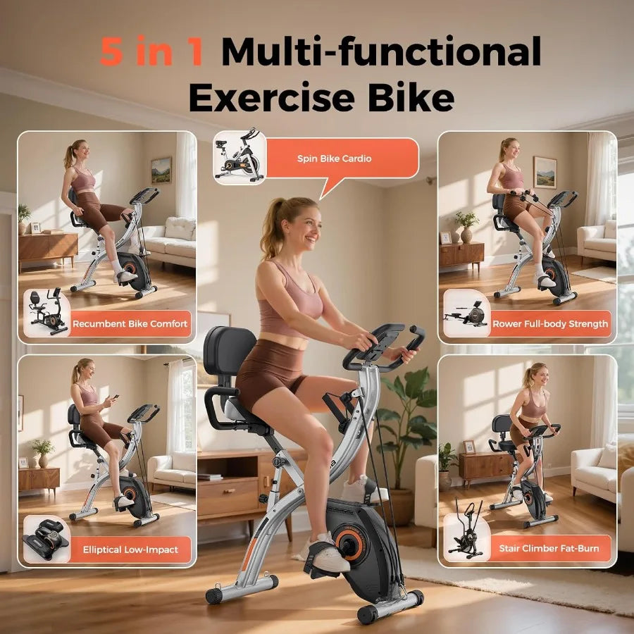Foldable Exercise Bike for Home Gym