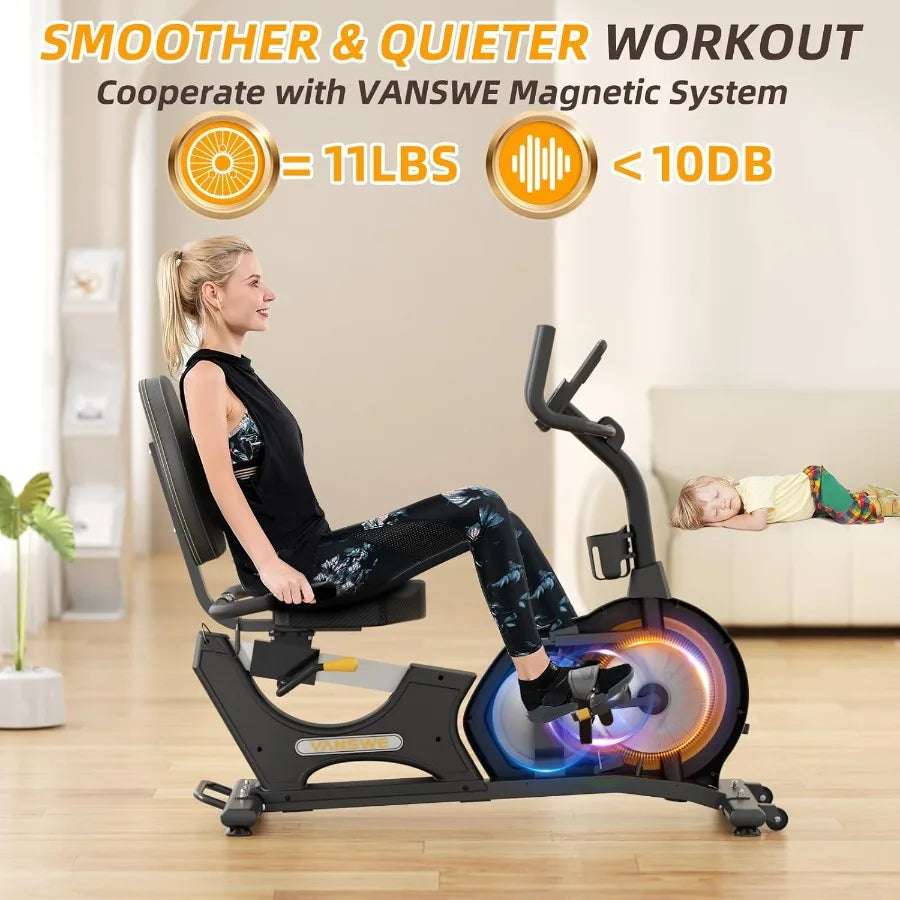 Heavy-Duty Recumbent Exercise Bike (400 lb)