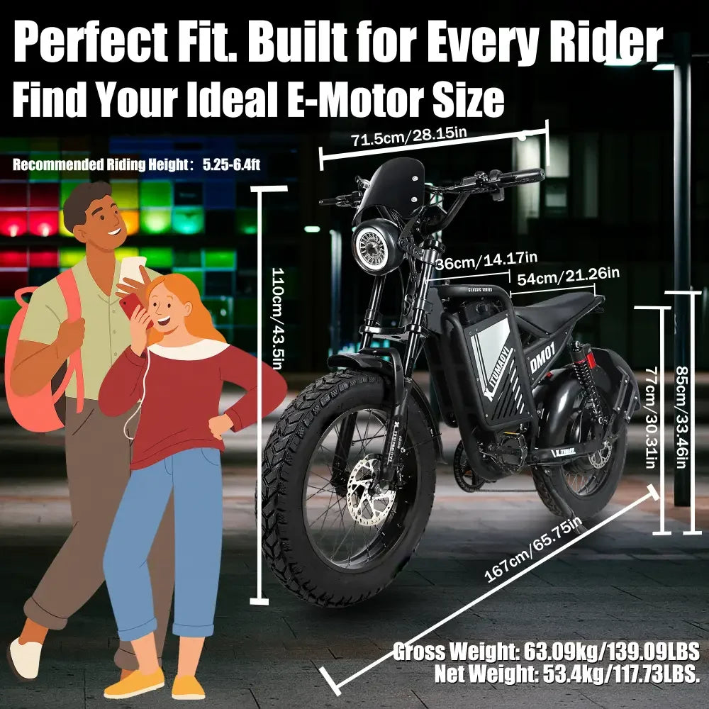 60V High-Speed Fat Tire Electric Bike